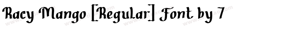 Racy Mango [Regular] Font by 7NTypes字体转换